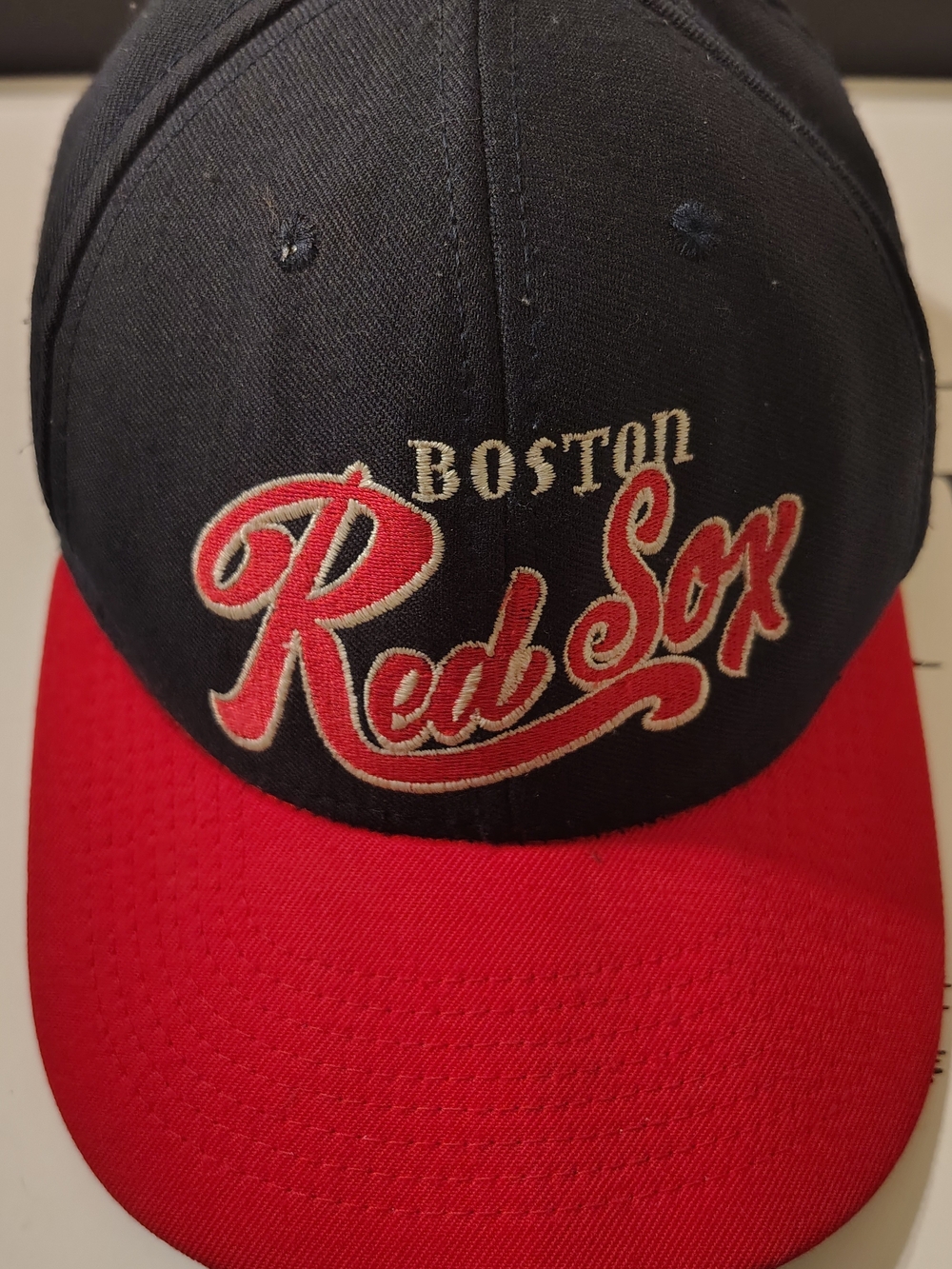 Vintage 90s Boston Red Sox American Needle Snapback Hat Made in USA